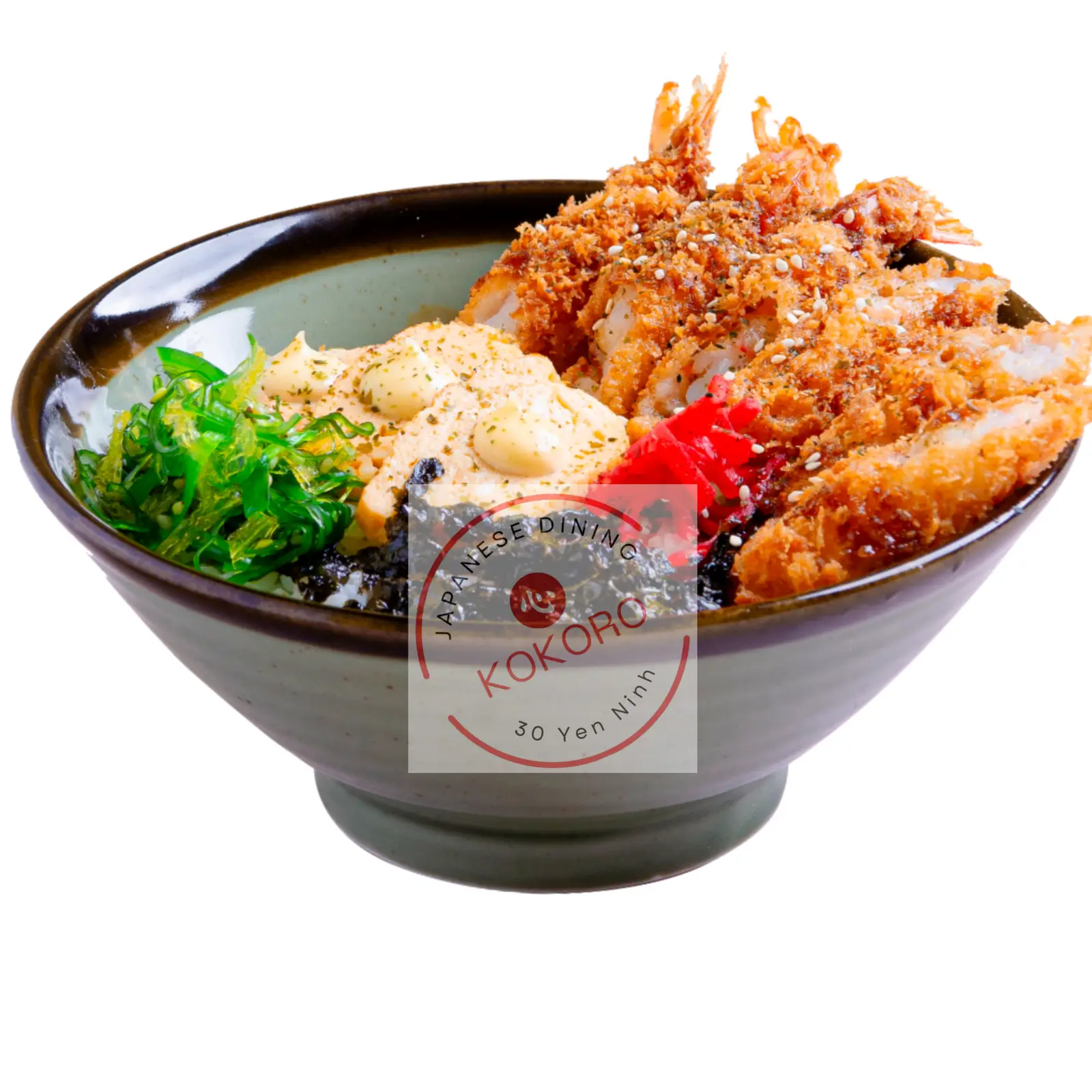 Hình ảnh Cơm tôm chiên kèm súp miso