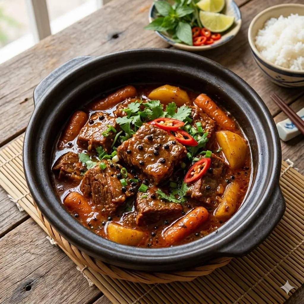 Hình ảnh Sườn non kho tiêu thêm