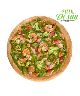 Hình ảnh Pizza Hải Sản Pesto Xanh