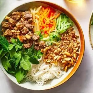 Hình ảnh Bún thịt nướng - nem nướng