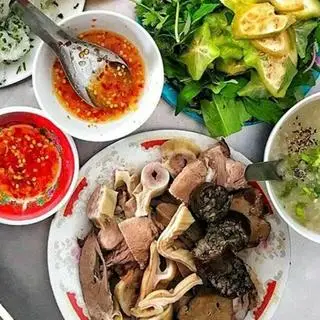 Hình ảnh Cháo lòng - bánh hỏi - rau sống - nước chấm
