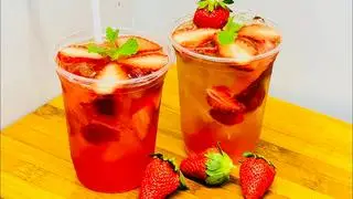 Hình ảnh Trà dâu tây