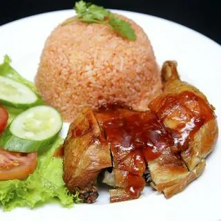 Hình ảnh Cơm đùi gà sốt BBQ