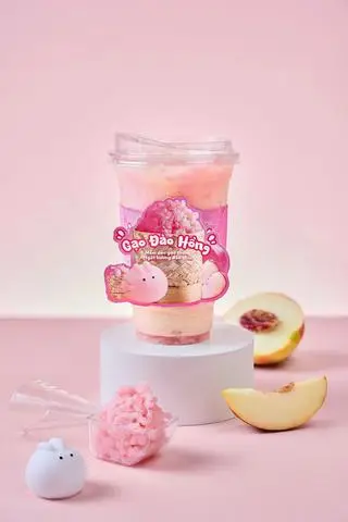 Hình ảnh Ô Long Gạo Đào Hồng