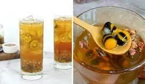 Hình ảnh Lục trà lài trân châu chanh mật ong