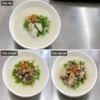 Hình ảnh Combo 2: 1 cháo hàu + 1 cháo sườn + 1 cháo bò viên