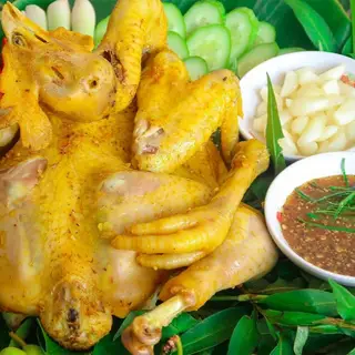 Hình ảnh Gà hấp nguyên con đầu mối Hóc Môn 