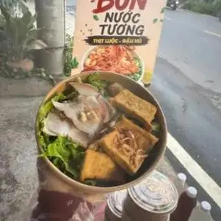 Hình ảnh Bún nước tương thịt luộc - đậu Hũ