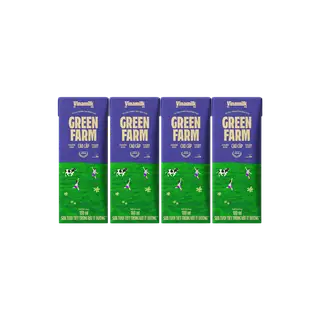 Hình ảnh Sữa Tươi Tiệt Trùng Vinamilk Green Farm ít đường - Lốc 4 Hộp 180ml_04GI13_LOC