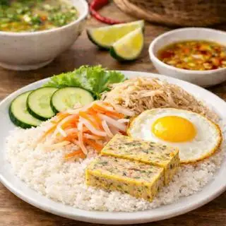 Hình ảnh Cơm tấm chả trứng