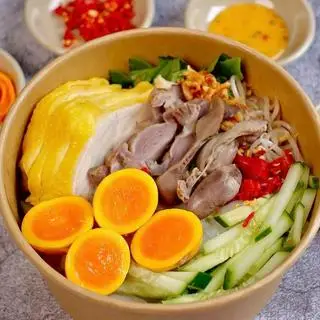 Hình ảnh Bánh ướt lòng gà full topping
