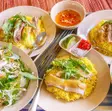 Hình ảnh Cơm gà xé + canh lá giang