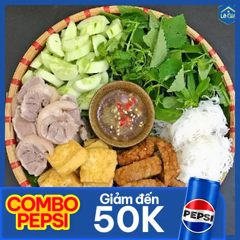 Hình ảnh Combo Bún Đậu đầy đủ + pepsi