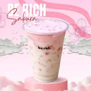 Hình ảnh Trà Sữa Phủ Foam Sakura