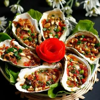 Hình ảnh Hàu nướng mỡ hành