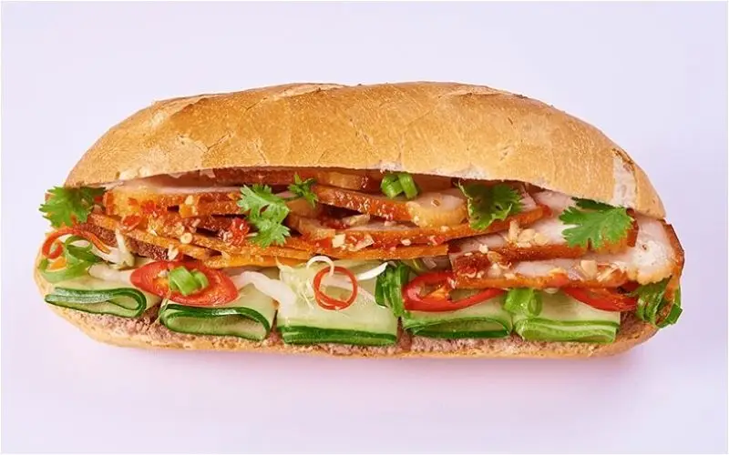 Hình ảnh Bánh mì xá xíu