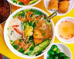 Hình ảnh Bún cá cay đầy đủ