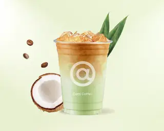 Hình ảnh Lá dứa dừa latte - Pandan coconut latte