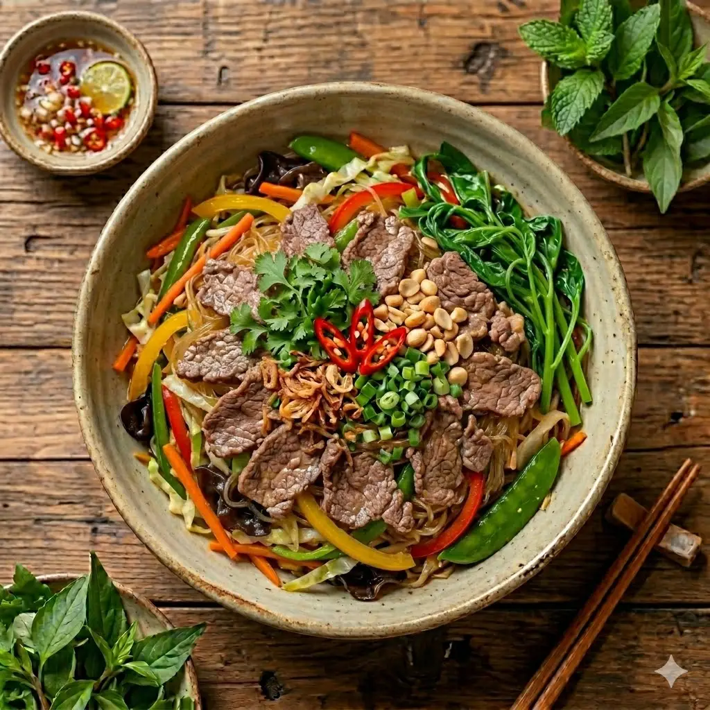 Hình ảnh Miến xào bò