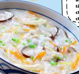 Hình ảnh Cháo Gà Nấm Đông Cô