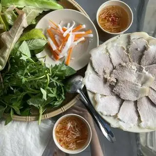 Hình ảnh Bánh tráng phơi sương cuốn thịt luộc - 2 người