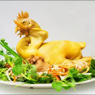 Hình ảnh Gà cúng - cháo - gỏi - lòng