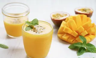 Hình ảnh Sinh tố xoài - chanh dây - mật ong