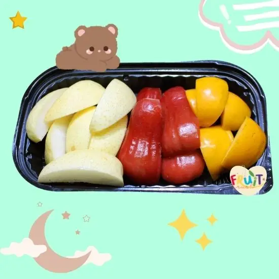 Hình ảnh Hộp: Lê  Táo  Mận - 500gr