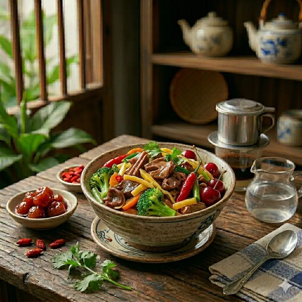 Hình ảnh Lòng mề xào dứa