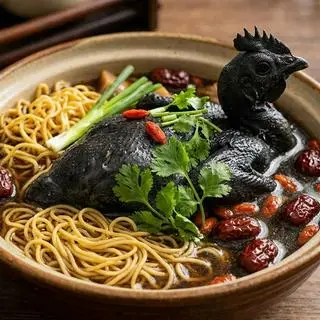 Hình ảnh Mì gà ác tiềm thuốc Bắc