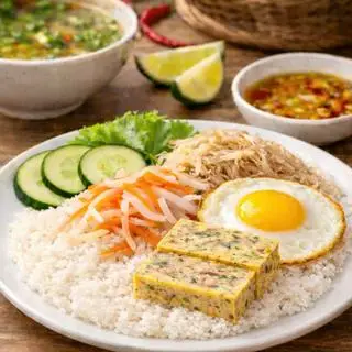 Hình ảnh Cơm tấm bì chả trứng