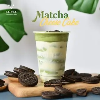 Hình ảnh Matcha Cheese Cake size L + Trân Châu Trắng + Pudding Trứng