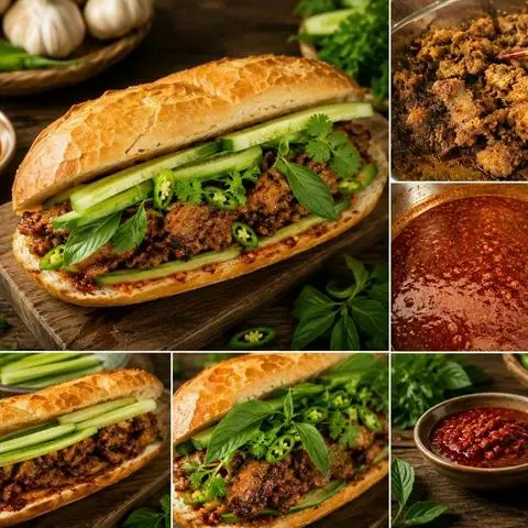 Hình ảnh Than Hoa - Bánh Mì Thịt Nướng - Lương Định Của