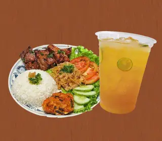 Hình ảnh Sườn bì chả - trà tắc