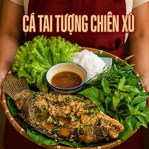 Hình ảnh Cá Tai Tượng Chiên Xù 870 - Quốc Lộ 50