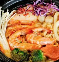 Hình ảnh Mì cay kim chi tôm