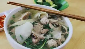 Hình ảnh Bún tim sườn mọc
