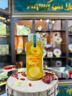 Hình ảnh Yến sào chưng tươi sợi dài vị sâm lát - 210ml