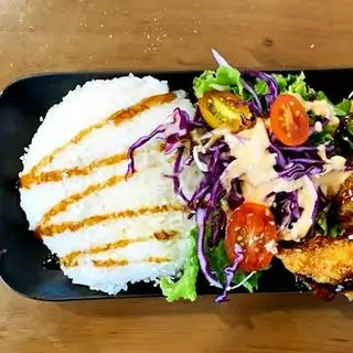 Hình ảnh Cơm gà giòn sốt teriyaki
