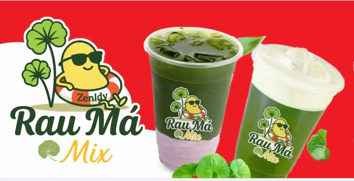 Hình ảnh Rau Má Mix Zenldy - Rau Má Đậu Xanh, Đậu Nành & Nước Ép - Huỳnh Tấn Phát