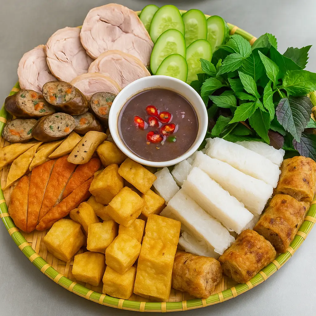 Hình ảnh Bún đậu Bá Kiến thập cẩm