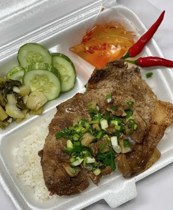 Hình ảnh Combo 2 cơm sườn - 2 canh rong biển