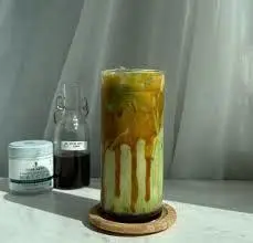 Hình ảnh Matcha latte caramel