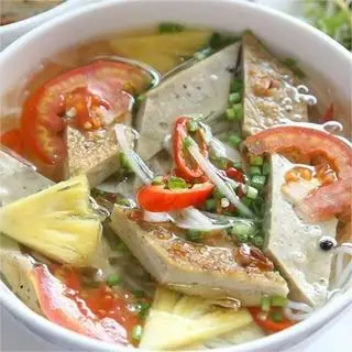 Hình ảnh bún chả cá nha trang ( tô thường )