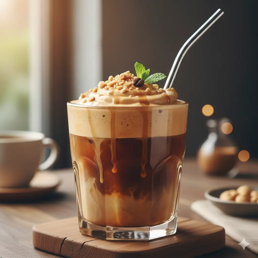 Hình ảnh Cà phê bơ đậu phộng