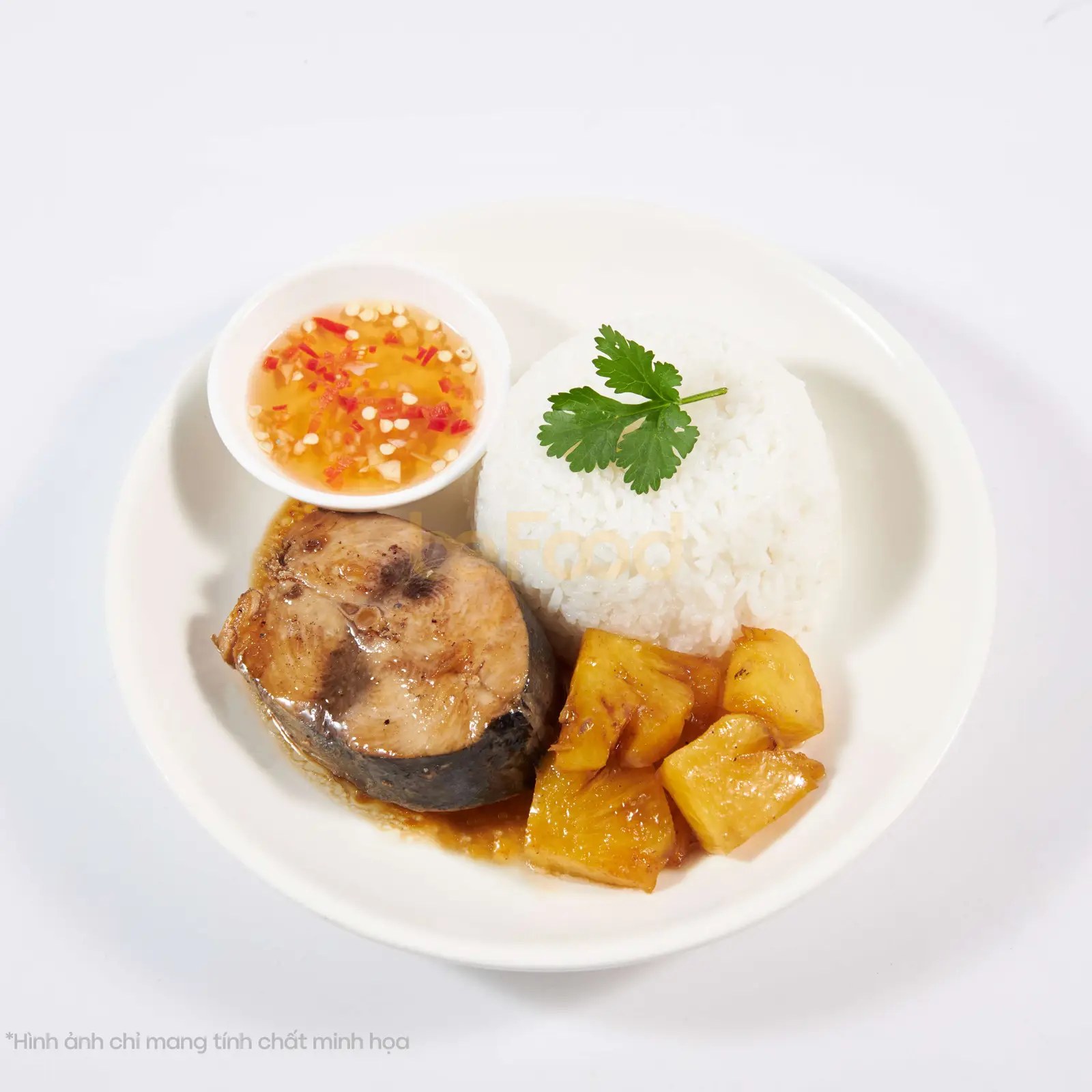 Hình ảnh Cơm trắng cá ngừ kho thơm
