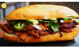 Hình ảnh Bánh mì thịt+trà chanh/tắc 500ml