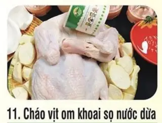 Hình ảnh Cháo vịt om khoai sọ nước dừa