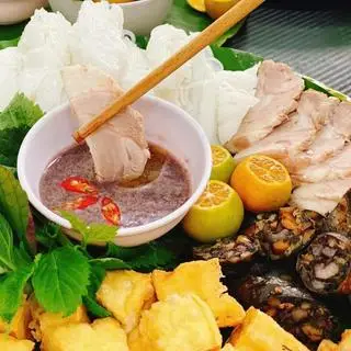 Hình ảnh Bún đậu dồi sụn chiên giòn - kèm 1 ly Coca hoặc C2