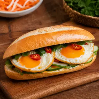 Hình ảnh Bánh mì ốp la